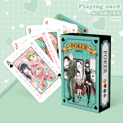 Anime Jujutsu Kaisen Haikyuu Cosplay Board Game Cards Genshin Impact Hardcover Poker Toy Gift