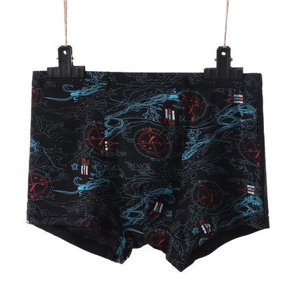 Mens Modal High Elasticity Boxer Shorts Print Underpants Sexy Boxers Bamboo Fiber Panties Male Underwears Plus Size 2XL-7XL