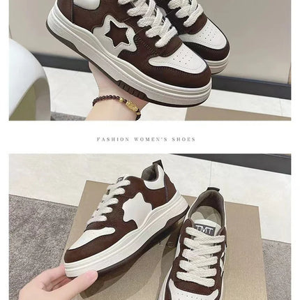 Fashion Casual Star Sport Loafers Women Chunky Sneaker Outdoor Comfort Soft Bottom Anti-slip Board Loafers Athletic Shoes