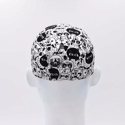 Cool style Cycling Caps Summer Breathable Sports Bicycle Hats Quick Dry Polyester Black Blue Bike Hats Classical Retro Runing