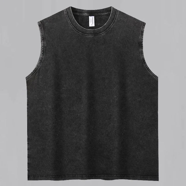 2026 Darc Wolves Sport Vintage Washed Vest Tees Gym Bodybuilding Fitness Sleeveless T Shirts Basketball Workout Darcs Tank Tops