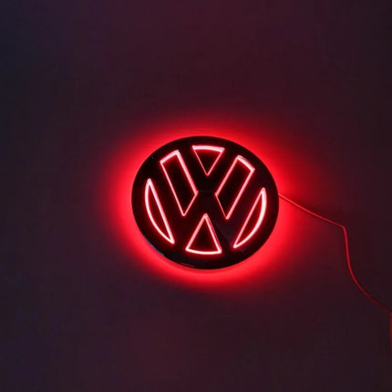 1pcs 11cm LED Logo Light Rear Badge Light Front Grille For VW POLO MAGOTAN Passat CC Bora Golf Jetta Logo Light Trunk Sticker
