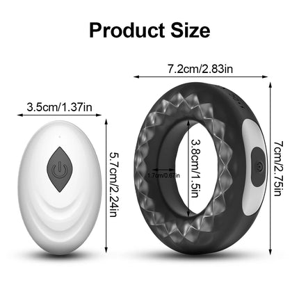 Vibrating Penis Ring Cock Ring for Men Remote Control Chastity Cage Penis Vibrator Ejaculation Delay Adult Goods Sex Toy for Men