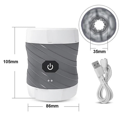 Open-ended Automatic Male Masturbator Vibration Man Masturbation Cup Simulation Blowjob Machine Adult Goods Sex Toy for Men