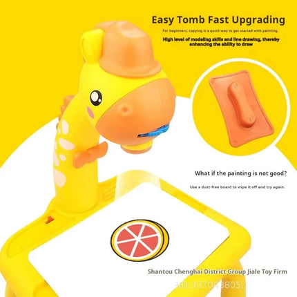 Electric Deer Projection Drawing Board Multi-Functional Writing Board Learning Drawing Can Erase Coloring Educational Toys