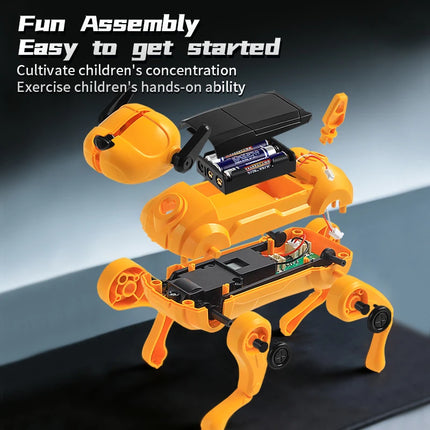 Kids' Electronic Toys AI Robot Smart Dog Talking Voice Controlled Children's Educational DIY Assembly Intelligent Fidgets Toys
