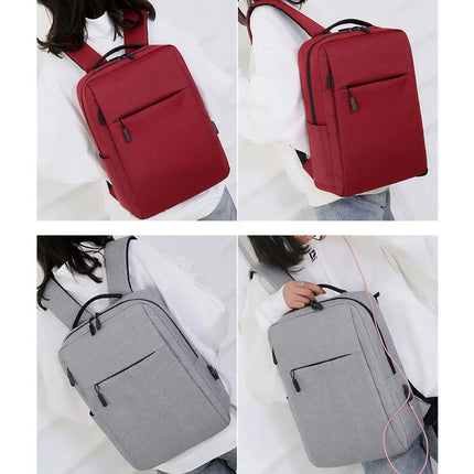 Trendy Men's Minimalist Backpack Versatile Backpack Large Capacity School Student Backpack Rucksack Computer Travel Bag Unisex