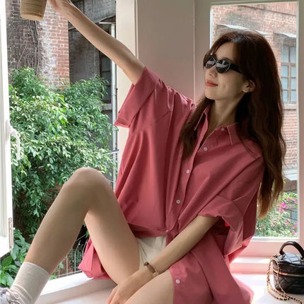 XEJ Elegant and Youthful Women's Blouses Oversize Shirts Women's Summer Clothing Spring 2022 Short-Sleeve Youth Blouses