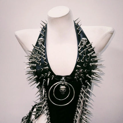 bustier top y2k fashion y2k clothes y2k crop top gothic clothes y2k top Rivets Tank Tops Skull top vintage tops gothic tank tops