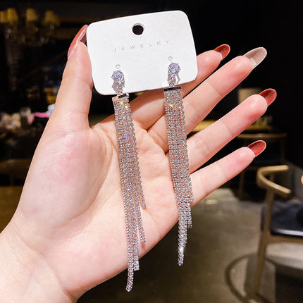 New Fashion Trend Unique Design Elegant Delicate Zircon Butterfly Tassel Earrings For Women Jewelry Wedding Party Premium Gifts