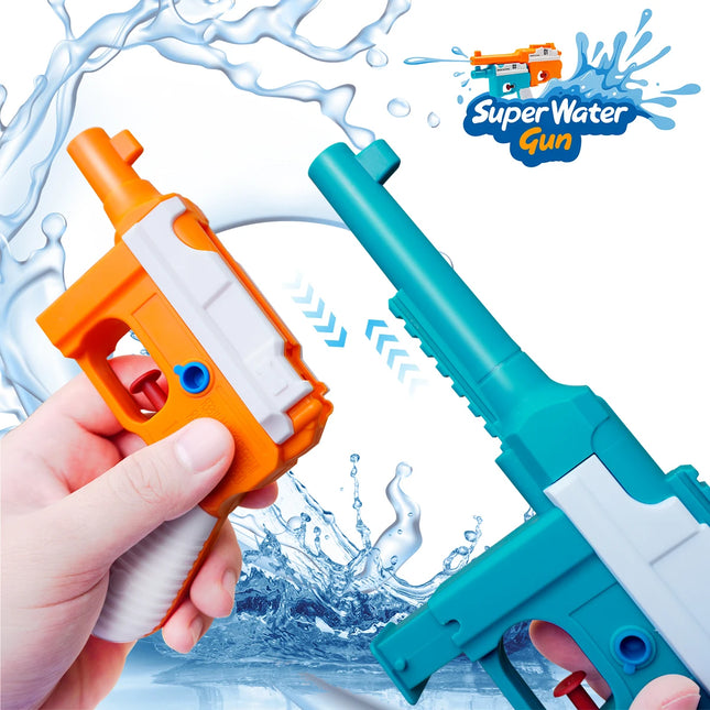 Mauser 2 in 1 Detachable Water Gun, Summer Outdoor Beach Pool Toy with Secret Storage Compartment, Kids Birthday Party Gift