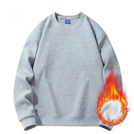 Men's and women's velvet crew neck sweater jumper casual wear cotton custom embroidery logo clothing design