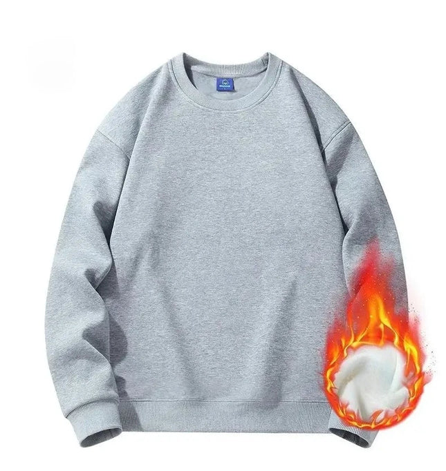 Men's and women's velvet crew neck sweater jumper casual wear cotton custom embroidery logo clothing design