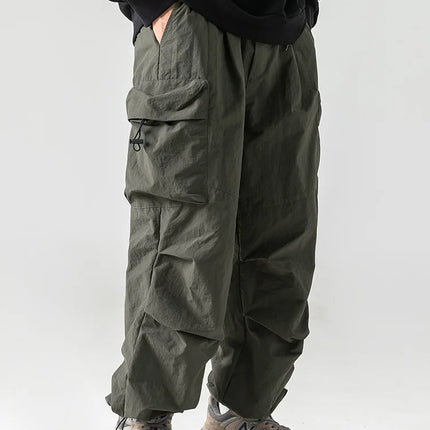 New Trendy New Men's Spring/Summer Breathable Outdoor Cargo Parachute Pants Leisure Hiking Mountaineering Water-resist Pants