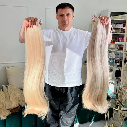 100% Real Human Hair Bulk No Weft Vietnamese Hair Virgin Remy Straight Hair Bulk 30inch Natural Black Hair Extension Blone 613