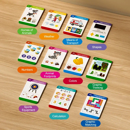 Russian Talking Flash Cards Sensory Toy Learning Materials Audible Machine for Toddlers Educational Sight Words Toys for Kids