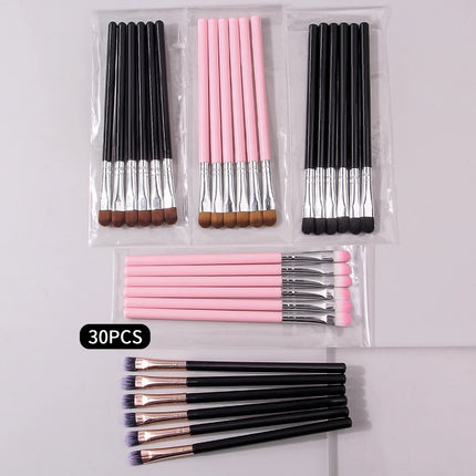Choose from a variety of sizes and colors of 30Pcs/6Pcs horsehair eyeshadow brushes and smudging brushes
