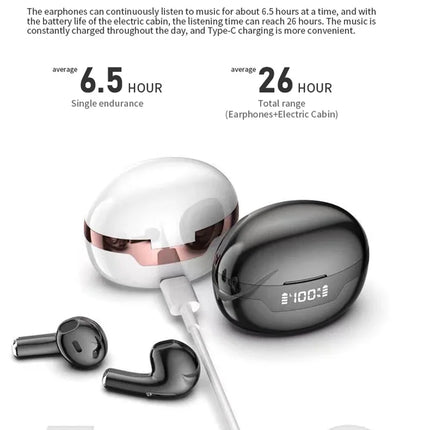 J97 TWS Bluetooth Earphone True Wireless Earbuds In-Ear Headphones Touch Control Waterproof Sports Headest With Mic For Phone