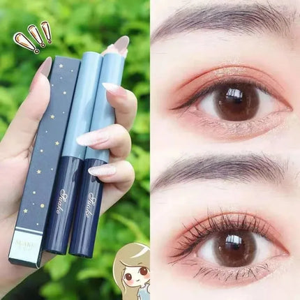 Silver Silk Fiber Matte Mascara Makeup Ultra-Fine Brush Lengthens Eyelashes Waterproof Fast Dry Eyelash Extension Mascara Makeup