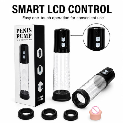 Electric Penis Pump Penis Enlargement Sex Toys Vacuum Pump for Men Extend Pump Penis Extender Male Masturbator Dick Adult Goods
