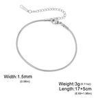 12 Round Snake Chain 1 / 17-22 cm