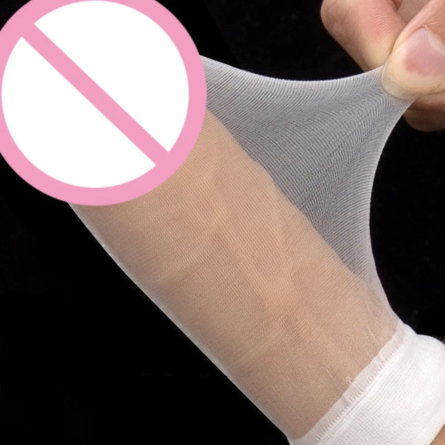 12cm Silk Stockings Penis Sleeve Men's Masturbation Sex Toys for Men Lingerie Cock Bondage Condom Adult Games Sm Bdsm Toys