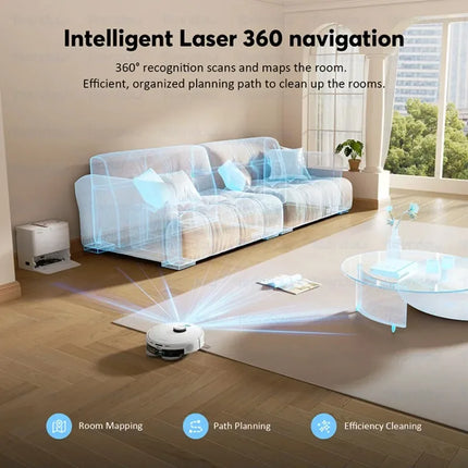 D60S Ultra App Controlled Dry And Wet Rotary Mop Robot Carpet Vacuum Cleaner With Self-Cleaning Station