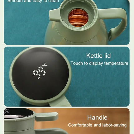 Large Capacity Thermos Kettle Thermal coffee Kettle Hot Water Bottle Coffee Thermal Bottle Large Capacity Glass Liner