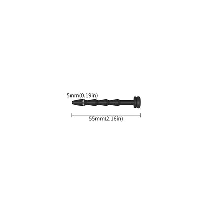 5 Sizes Curved Urethral Sound Penis Insert Stimulation Dilator Chastity Catheter Hollow Penis Plug With Stopper Sex Toys For Men