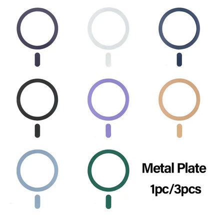Universal Mobile Phone Metal Ring Plate for Magsafe Wireless Charging Sticker for iPhone Xiaomi Magnet Holder Iron Sheets in Car