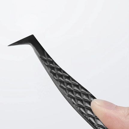 NEW 1pc Anti-static Right Angled & Curved Tweezers for Eyelash Extensions & Eyebrow Isolation Nano Precise Lash Tweezers Tool