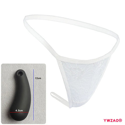 YWZAO Fisting Panties Adult Anal Invisible Thong Butt Plug Ass Erotic Lingerie For Ladies Toys Anus Dildo N11 White Combination