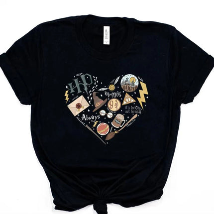 HP Magic Movie Inspired Shirt Wizard School Home Castle T-Shirt 9 3/4 Always Wizarding World Tees Matching Universal Trip Tshirt