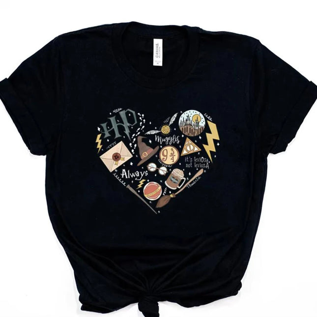 HP Magic Movie Inspired Shirt Wizard School Home Castle T-Shirt 9 3/4 Always Wizarding World Tees Matching Universal Trip Tshirt