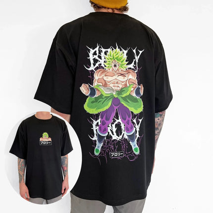 2026 New Dragon Ball Gogeta Gohan Broly Goku Majin Buu Printed Short Sleeve T-shirt Men's and Women's T-shirt Men's Top T-shirt