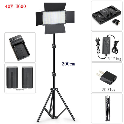 U600 LED Video Light Studio Light Kits Selfie Light Streaming Lights Camera Photographer Lamp For Tiktok YouTube Eyelash Lamp