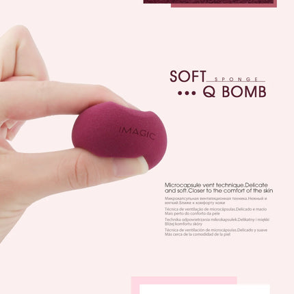 IMAGIC 10PCS/KIT Makeup Sponge Soft For Foundation Concealer Cream Wholesale Healthy Latex Smooth Wet And Dry Women Makeup Tool