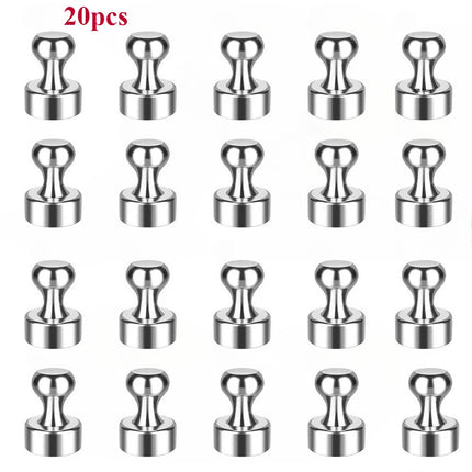 Sliver 1-20 PCS Neodymium Magnet Thumbtack Suction Cup Super Strong Magnet Magnets for Fridge Hardware Home Improvement