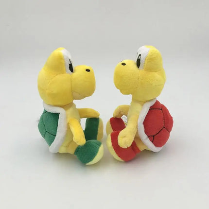 15cm Mario Koopa Troopa Plush - Small Sitting Green & Red Turtle, Koopa Paratroopa Stuffed Doll, Retro Video Game Collectible