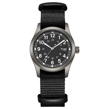 2026 TPW Women's Field Watch 34mm Case Easy Read Fabric Strap 24hr Display Day Function Quartz Movement Luminous
