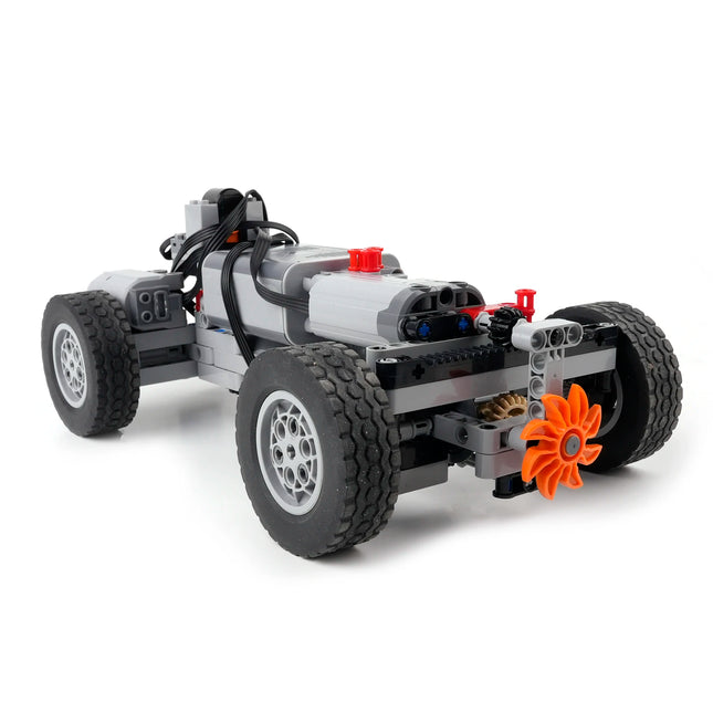 DIY Remote Control Four-wheel Drive Vehicle Building Blocks Compatible Spray Motor Chassis Car Puzzle MOC Bricks Toys Boys Gifts