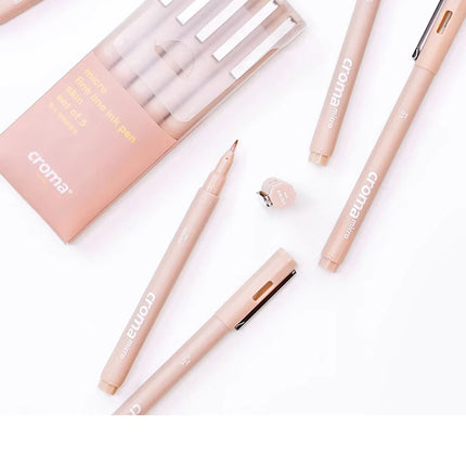 Micron Liner Fineliner Pen 0.05 0.03 0.1 0.5 Brush Tip Black Brown Fineliner Sketching Manga Drawing Pen Color Sketch Stationery