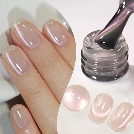 BORN PRETTY 10ml Auroras Glitter Cat Magnetic Gel Nail Polish Jelly Glass Bead Semi Permanent Soak Off UV LED Varnish Manicure
