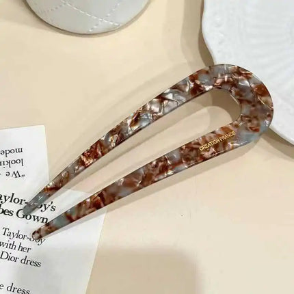 1 piece U-shaped hairpin and hair stick, Chinese hair stick Ins, retro and simple hair stick, hair accessory, comb tool
