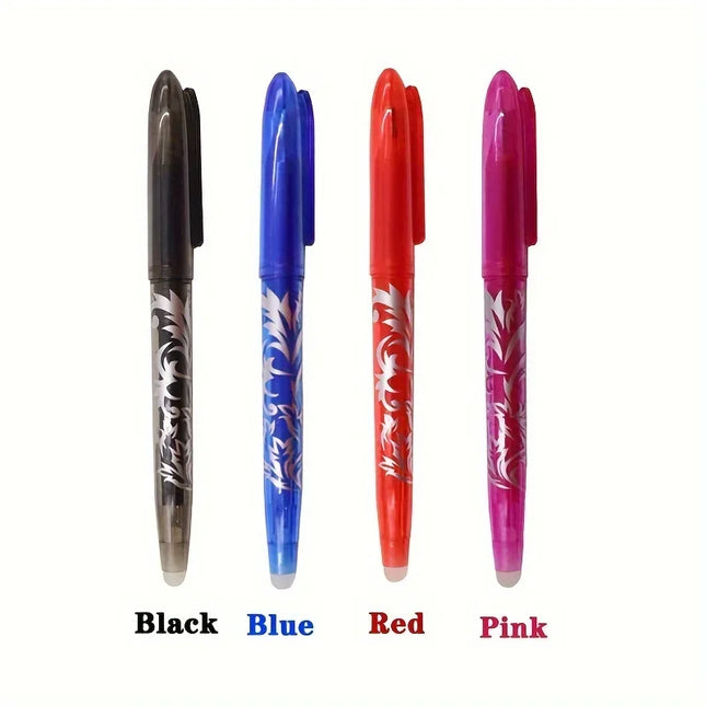 8/4pcs Erasable Gel Pen Multi-Color 0.5mm Tip Painting Writing Drawing School Black Blue Red Pink Orange Green Purple Light Blue