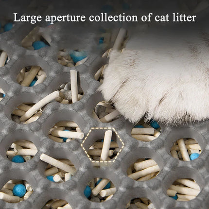 120CMX70CM Cat Litter Mat Waterproof Double Layer Pet Litter Box Mat Pet Toilet Cat Mat Nonslip Sand Cat Washable Mat Pet Clean