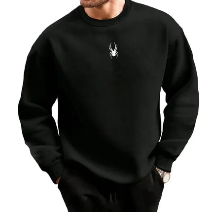 New men's round-neck long-sleeve sportswear, high-quality outdoor casual men's clothing, fashionable spring and autumn sets