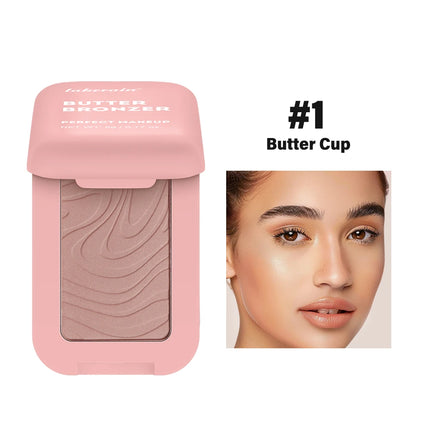 Professional Makeup Matte Buttermelt Bronzer, Long Wear Face Makeup, Korean Face Cosmetics, Wear Up to 12 Hours, Vegan Formula