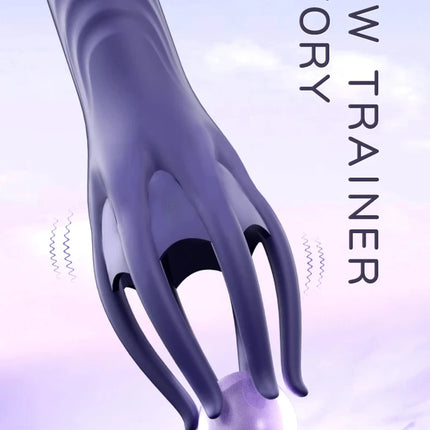 Powerful Vibrating Glans Trainer for Men Masturbator Penis G Spot Soft Fingertip Prolong Endurance Massage Vibrator Erotic Toys- VIBRATEUR