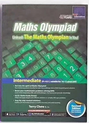 1 Book Sap Maths Olympiad Primary School Mathematical Thinking Training Exercise Math Questions in English Book